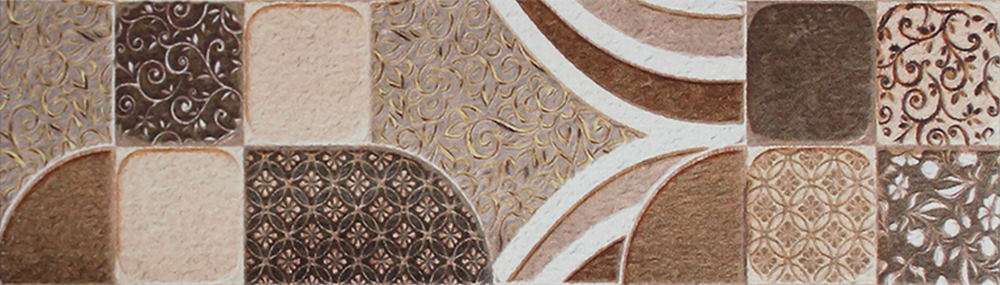 Бордюры Еврокерамика Авила 9 AV 3122 M, цвет коричневый, поверхность матовая, прямоугольник, 77x270
