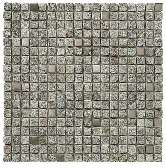 Мозаика Dune Materia Mosaics Krakatoa 185925, цвет серый, поверхность матовая, квадрат, 300x300
