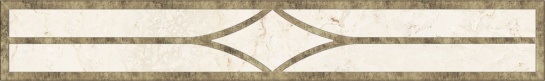Бордюры Piastrella Эстро Эмилия Бордюр, цвет бежевый, поверхность глянцевая, прямоугольник, 60x400