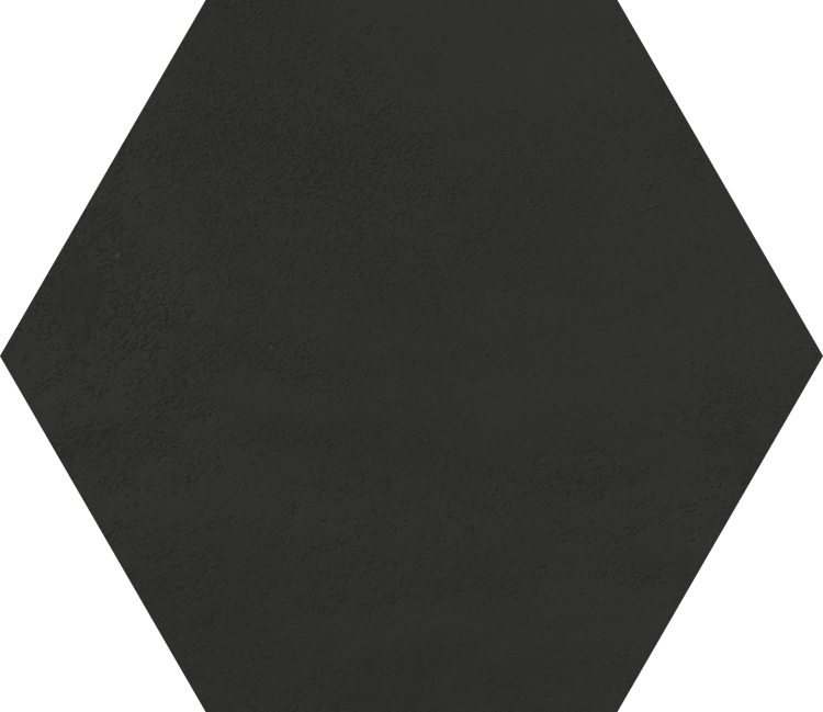 Керамогранит Aparici Studio Anthracite Hexagon, цвет чёрный, поверхность матовая, шестиугольник, 250x290