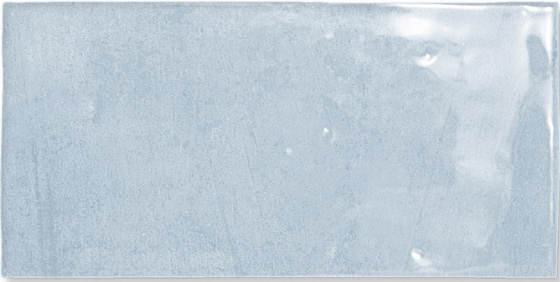 Керамическая плитка Wow Fez Aqua Gloss 114730, цвет голубой, поверхность глянцевая, прямоугольник, 62.5x125