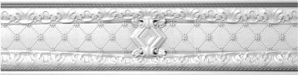 Бордюры Dual Gres Cenefa London, цвет белый, поверхность глянцевая, прямоугольник, 70x300