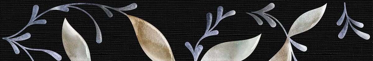 Бордюры Керамин Комо 5 Фриз, цвет чёрный, поверхность матовая, прямоугольник, 100x600