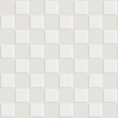 Керамогранит Tagina Petite Mosaique Blanc 7VF080P, цвет белый, поверхность глянцевая, квадрат, 100x100