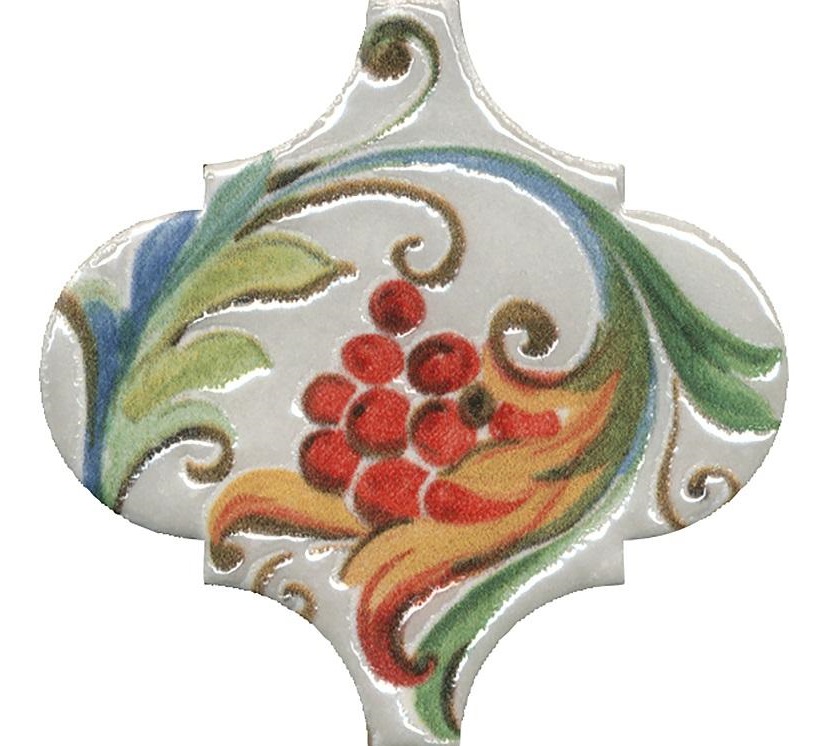 Декоративные элементы Kerama Marazzi Арабески Тоскана 8 глянцевый VT\A584\65000, цвет разноцветный, поверхность глянцевая, арабеска, 65x65