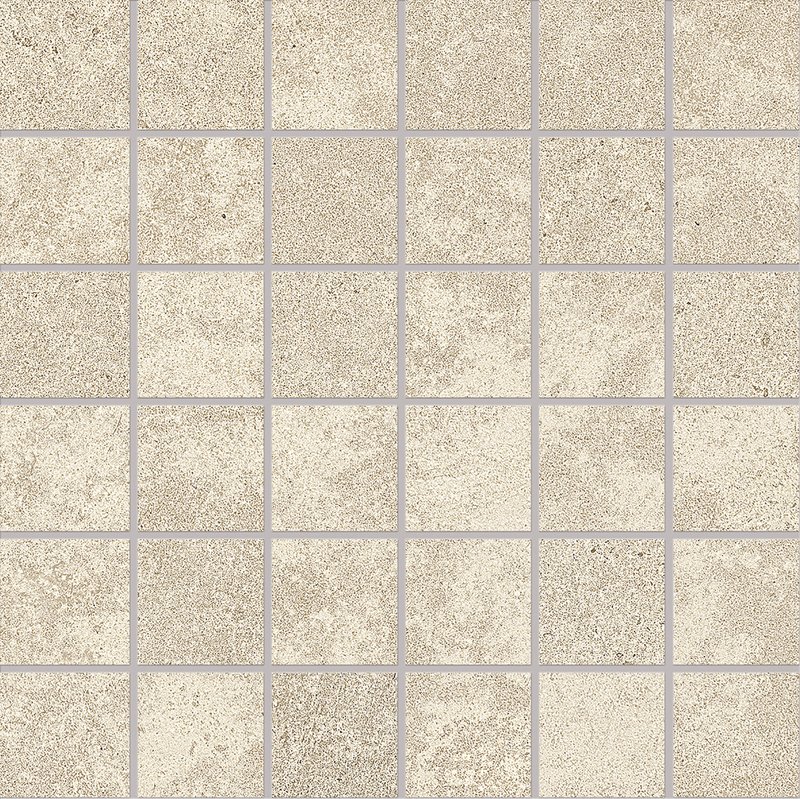 Мозаика Provenza Re-Play Concrete Mosaico 5X5 Sand EKGA, цвет бежевый, поверхность матовая, квадрат, 300x300