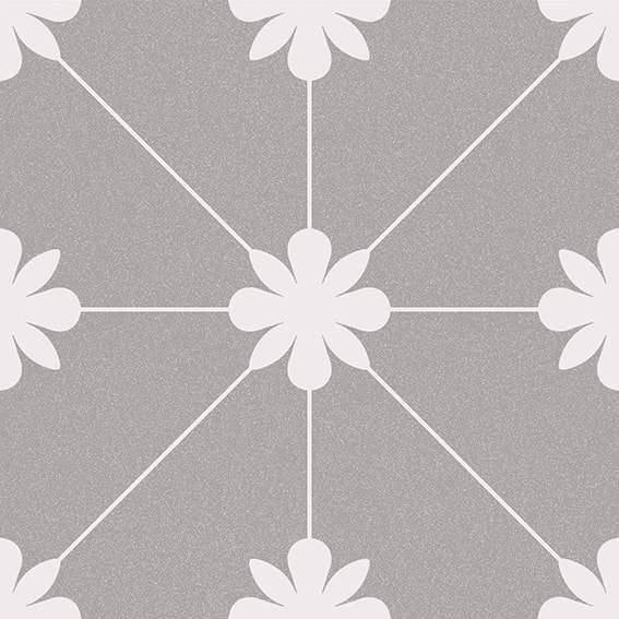 Керамогранит Vives Bali Tuban Gris, цвет белый серый, поверхность матовая, квадрат, 200x200