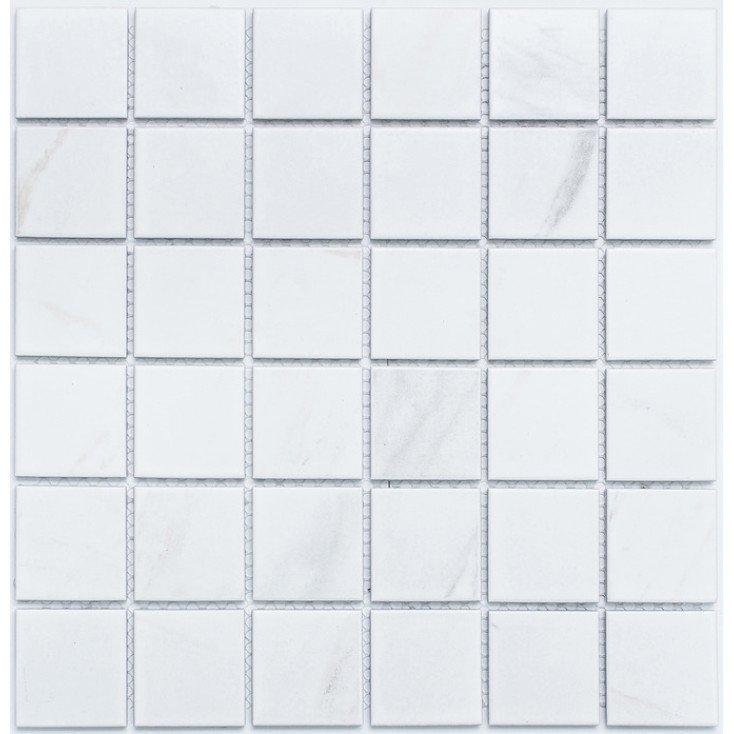 Мозаика NS Mosaic PR4848-32, цвет белый, поверхность матовая, квадрат, 306x306