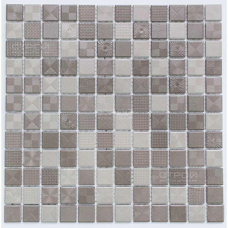 Мозаика NS Mosaic PP2323-19, цвет серый бежевый, поверхность матовая, квадрат, 300x300