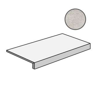Ступени ABK Blend Concrete Gradone Moon PF60006948, цвет серый, поверхность матовая, прямоугольник с капиносом, 320x1200