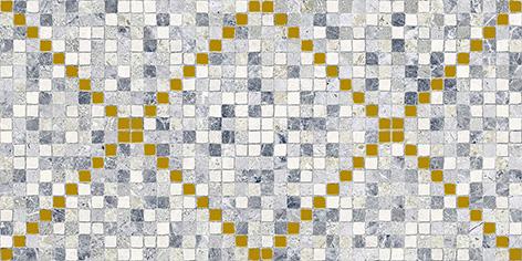 Декоративные элементы Laparet Arte декор темно-серый 08-04-06-1369, цвет серый золотой, поверхность глянцевая, прямоугольник, 200x400