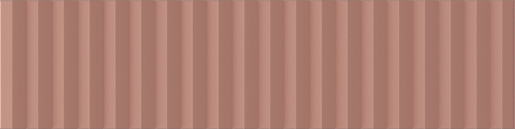 Керамическая плитка Wow Twin Peaks Med Cotto 131553, цвет терракотовый, поверхность матовая 3d (объёмная), под кирпич, 75x300