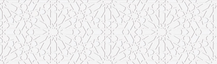 Керамическая плитка Aparici Alhambra White Mexuar, цвет белый, поверхность матовая, прямоугольник, 298x996