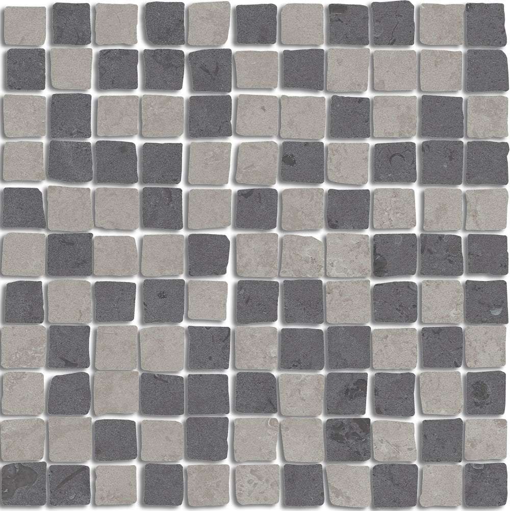 Мозаика Kerama Marazzi Про Лаймстоун Спакко Декор 5 Мозаичный Матовый MBS011, цвет серый, поверхность матовая, квадрат, 200x200