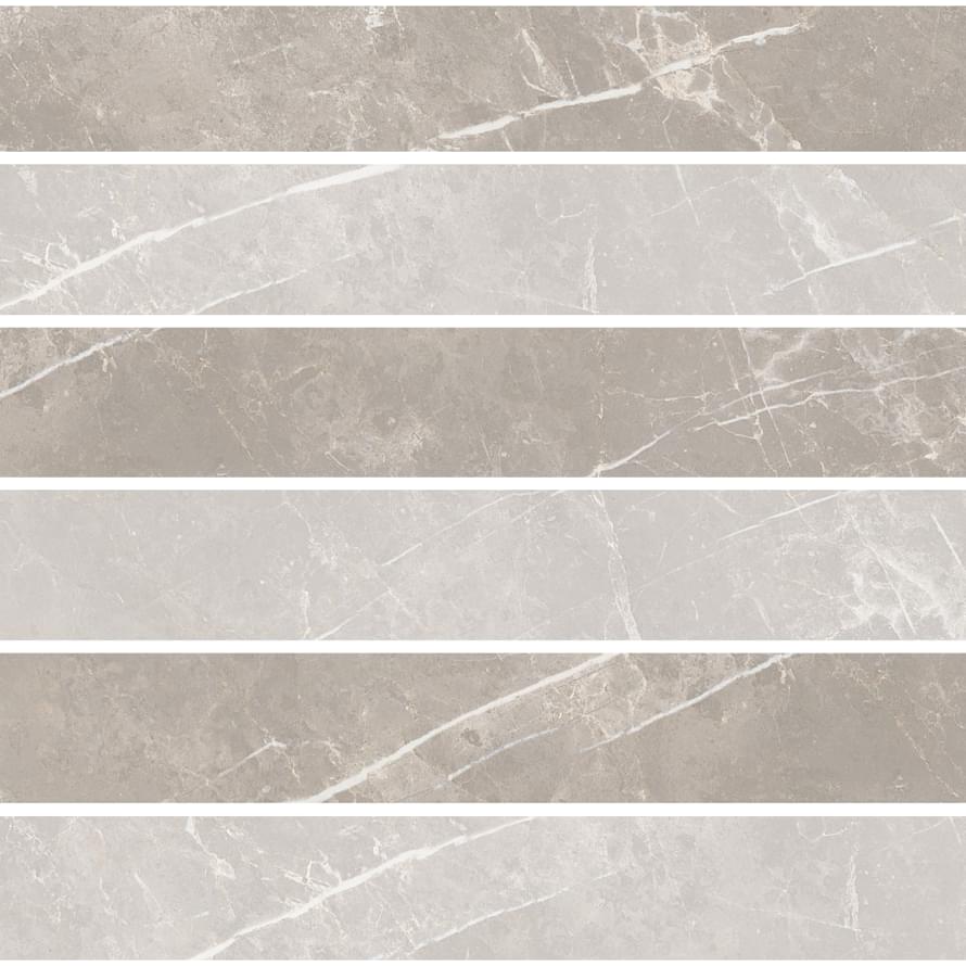 Мозаика Cerim Elemental Stone Grey Dolomia Mos 3D Luc 767196, цвет серый, поверхность лаппатированная, квадрат, 300x300