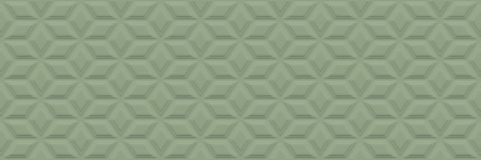 Керамическая плитка Sant Agostino Springpaper 3D-02 Green CSASP3DG02, цвет зелёный, поверхность матовая 3d (объёмная), прямоугольник, 250x750