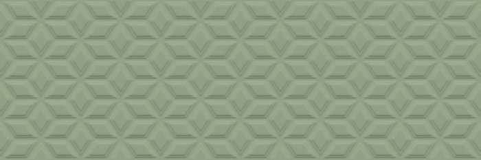 Керамическая плитка Sant Agostino Springpaper 3D-02 Green CSASP3DG02, цвет зелёный, поверхность матовая 3d (объёмная), прямоугольник, 250x750