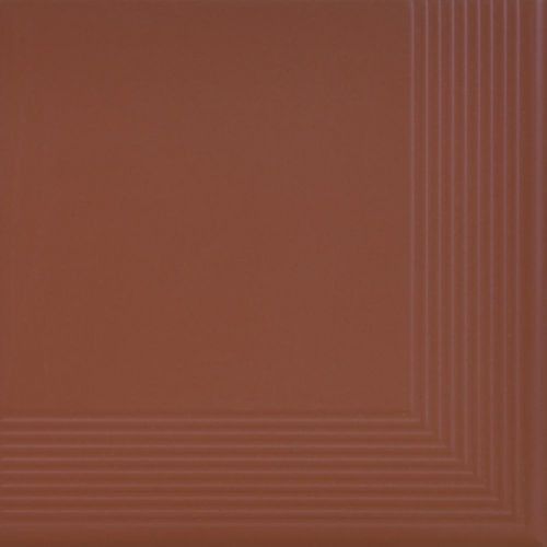 Ступени Cerrad Tread Corner Burgund, цвет терракотовый, поверхность глазурованная, квадрат, 300x300