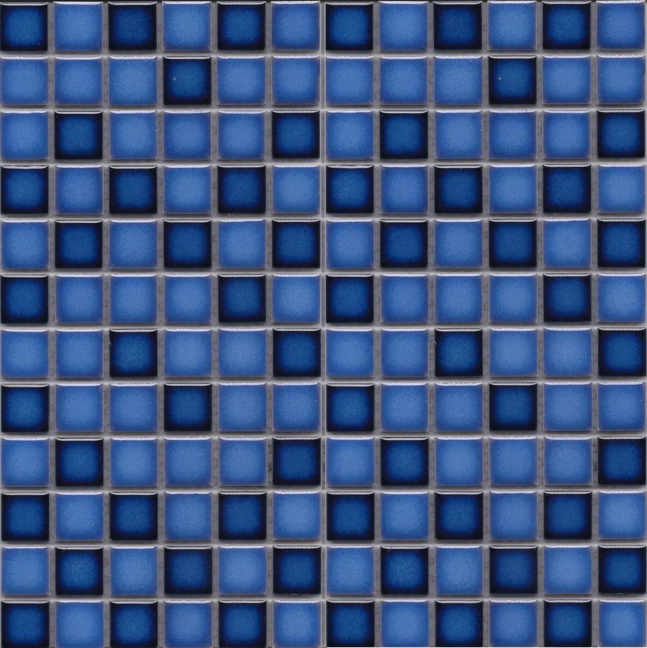 Мозаика NS Mosaic PW2323-04, цвет синий, поверхность глянцевая, квадрат, 300x300
