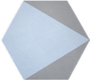 Керамогранит Heralgi Oslo Daga Blue, цвет голубой, поверхность матовая, прямоугольник, 173x200