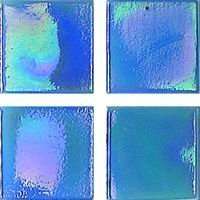 Мозаика JNJ Mosaic Ice Jade IA63, цвет синий, поверхность глянцевая, квадрат, 150x150