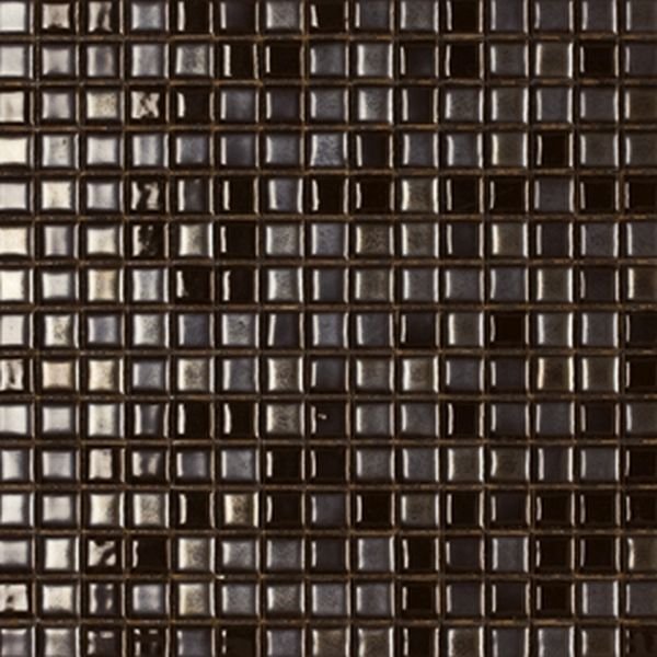Мозаика Ceramica Di Treviso Loft Pitts Nero Mosaico (5x5), цвет чёрный, поверхность глянцевая, квадрат, 300x300