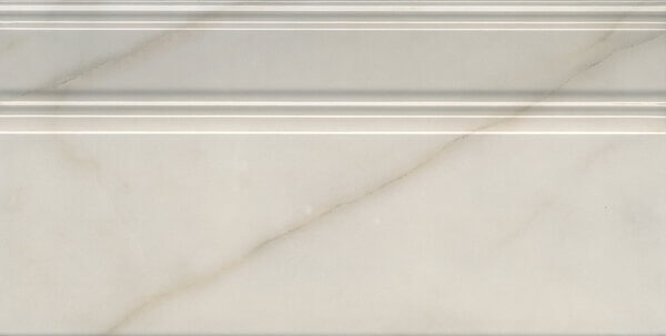 Бордюры Kerama Marazzi Греппи Плинтус Белый FME007R, цвет белый, поверхность глянцевая, прямоугольник, 200x400