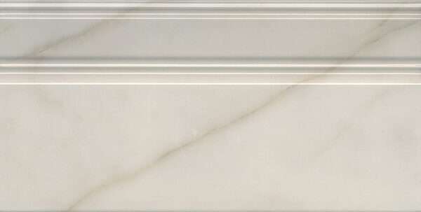 Бордюры Kerama Marazzi Греппи Плинтус Белый FME007R, цвет белый, поверхность глянцевая, прямоугольник, 200x400