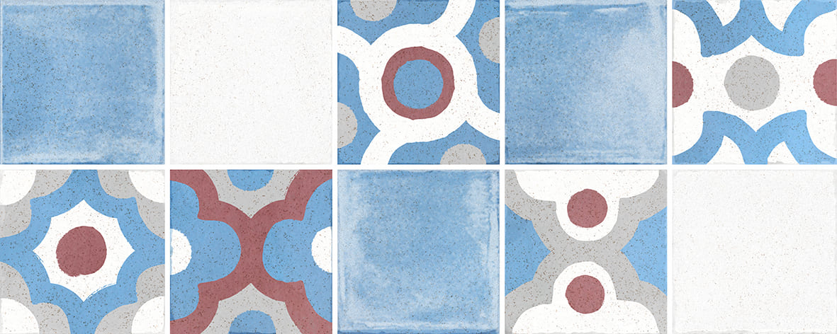 Декоративные элементы Керамин Марсала 2Д, цвет голубой, поверхность глянцевая, прямоугольник, 200x500