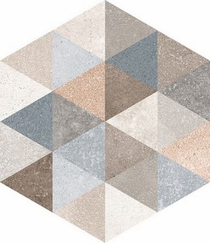 Декоративные элементы Vives Hexagono Fingal, цвет разноцветный, поверхность матовая, шестиугольник, 230x266