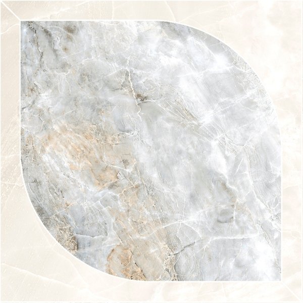 Декоративные элементы Kerranova Canyon K-905/LR/d04, цвет серый, поверхность лаппатированная, квадрат, 600x600