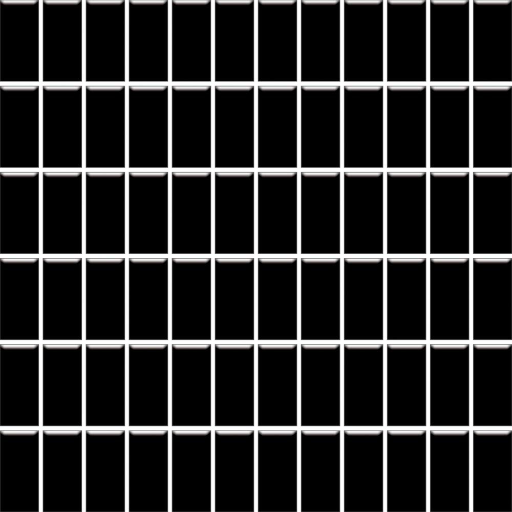 Мозаика Paradyz Altea Nero Mozaika (2,3x4,8), цвет чёрный, поверхность матовая, квадрат, 298x298