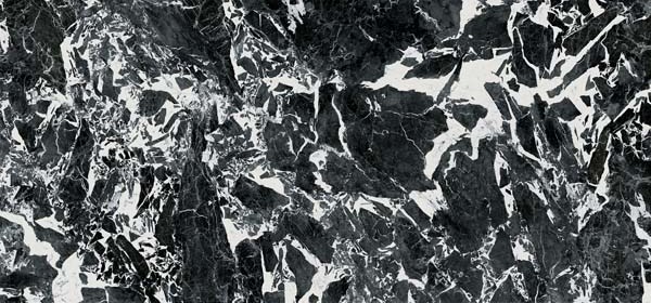 Широкоформатный керамогранит Imola The Room GraAn6260Lp, цвет чёрно-белый, поверхность лаппатированная, прямоугольник, 1200x2600