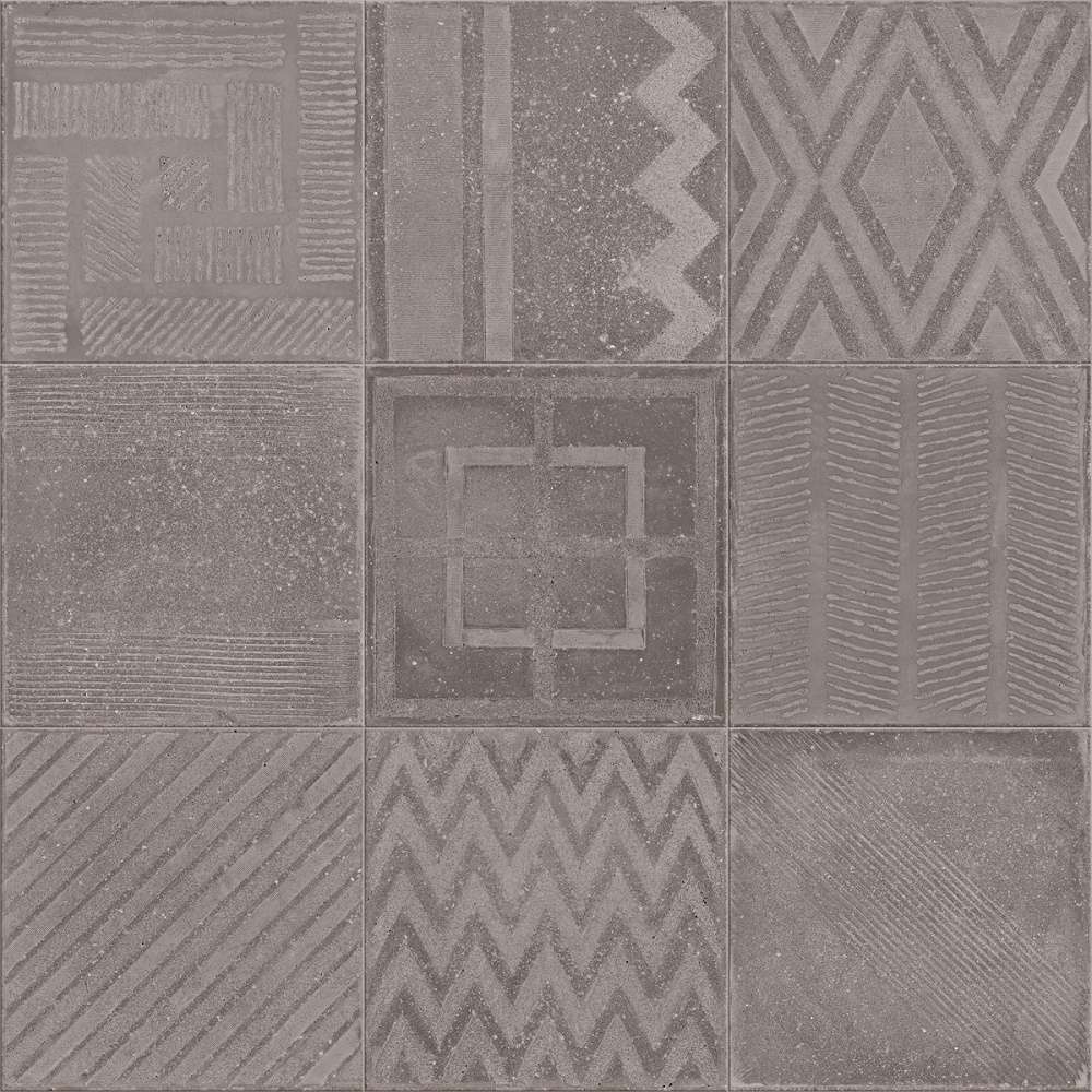 Декоративные элементы Terratinta Stonenature Fossil TTSNND03MIX, цвет серый, поверхность матовая, квадрат, 200x200