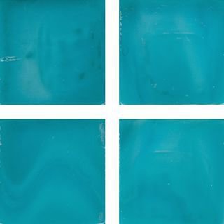 Мозаика Irida Nuance 15.S66(2), цвет бирюзовый, поверхность глянцевая, квадрат, 327x327