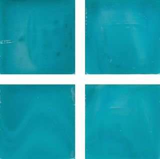 Мозаика Irida Nuance 15.S66(2), цвет бирюзовый, поверхность глянцевая, квадрат, 327x327
