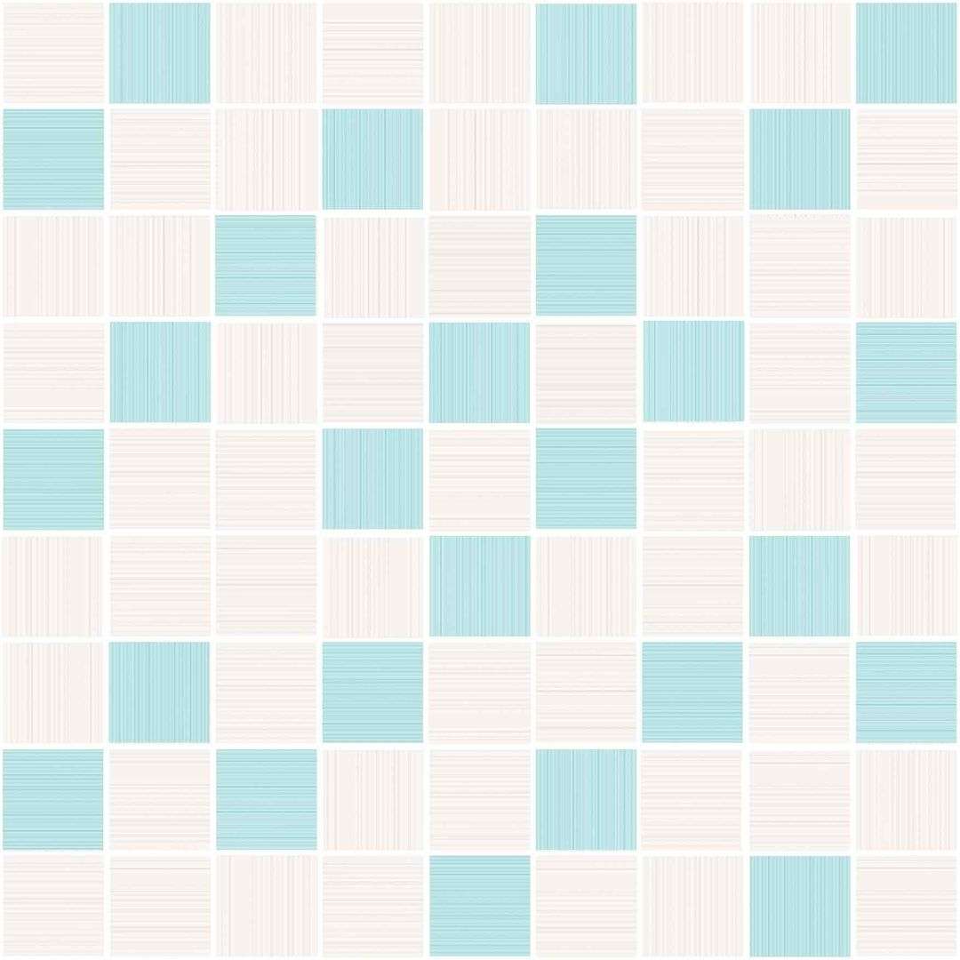 Мозаика Cersanit Tiffany Голубой A-TV2L041\G, цвет бирюзовый, поверхность глянцевая, квадрат, 300x300
