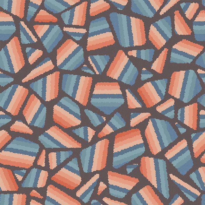 Керамогранит ABK W&S Shard Coral PF60006105, цвет разноцветный, поверхность матовая, квадрат, 1200x1200