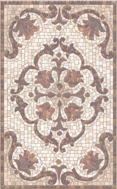 Декоративные элементы Kerama Marazzi Декор Пантеон лаппатированный HGD\A231\6000L, цвет бежевый, поверхность лаппатированная, прямоугольник, 250x400