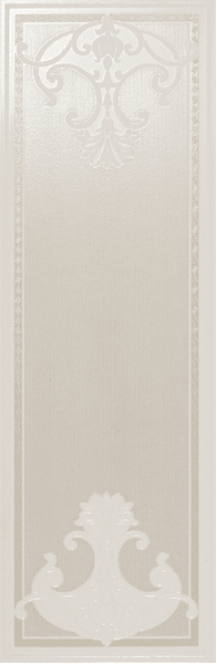 Декоративные элементы Settecento Ermitage Decoro Fascia Impero Bianco, цвет белый, поверхность глянцевая, прямоугольник, 255x780