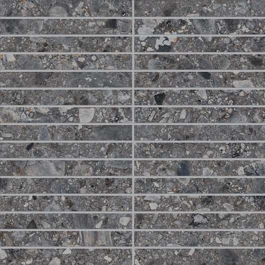 Мозаика Ariana Futura Antracite Mos Sticks 7013617, цвет серый, поверхность матовая, квадрат, 300x300