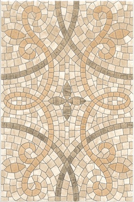 Мозаика Kerama Marazzi Декор Травертин STG\A106\880, цвет бежевый, поверхность глянцевая, прямоугольник, 200x300