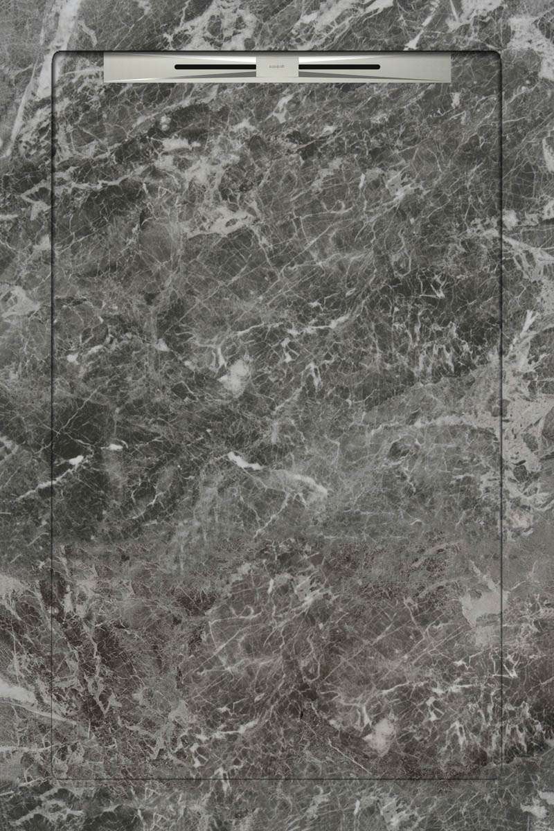 Спецэлементы Aquanit Fiori Di Pesca Grey Slope Line, цвет серый, поверхность матовая, прямоугольник, 800x1200