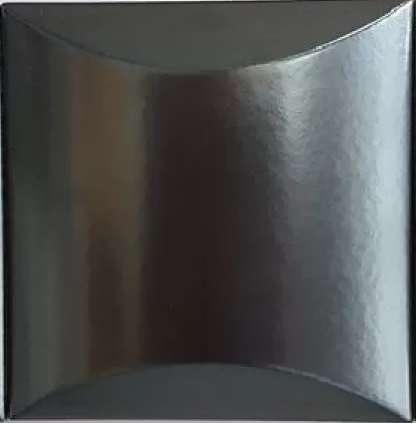 Декоративные элементы Ibero Materika Decor Bump Steel, цвет серый, поверхность глянцевая, квадрат кабанчик, 150x150