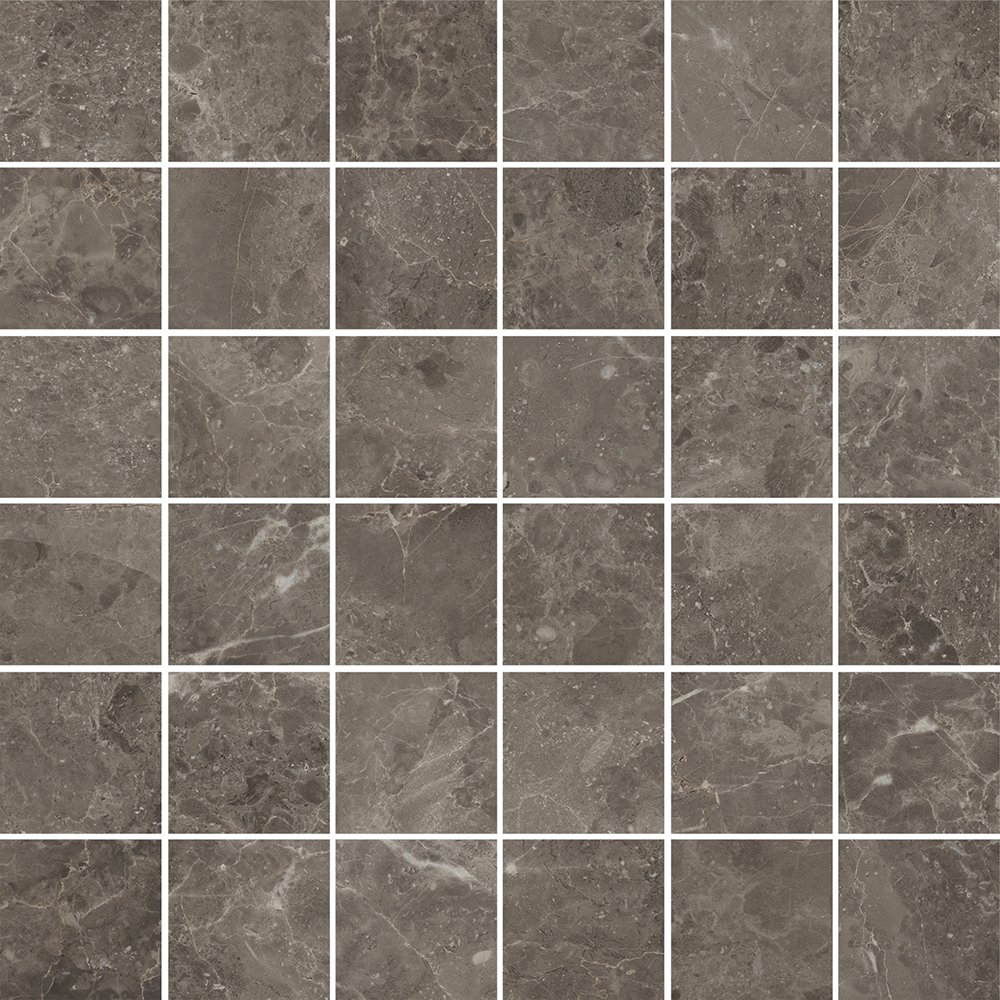 Мозаика Italon Room Stone Grey Mosaico 610110000425, цвет чёрный, поверхность патинированная, квадрат, 300x300