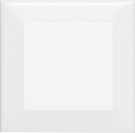 Керамическая плитка Adex ADNE2034 Biselado PB Blanco Z, цвет белый, поверхность глянцевая, квадрат, 75x75