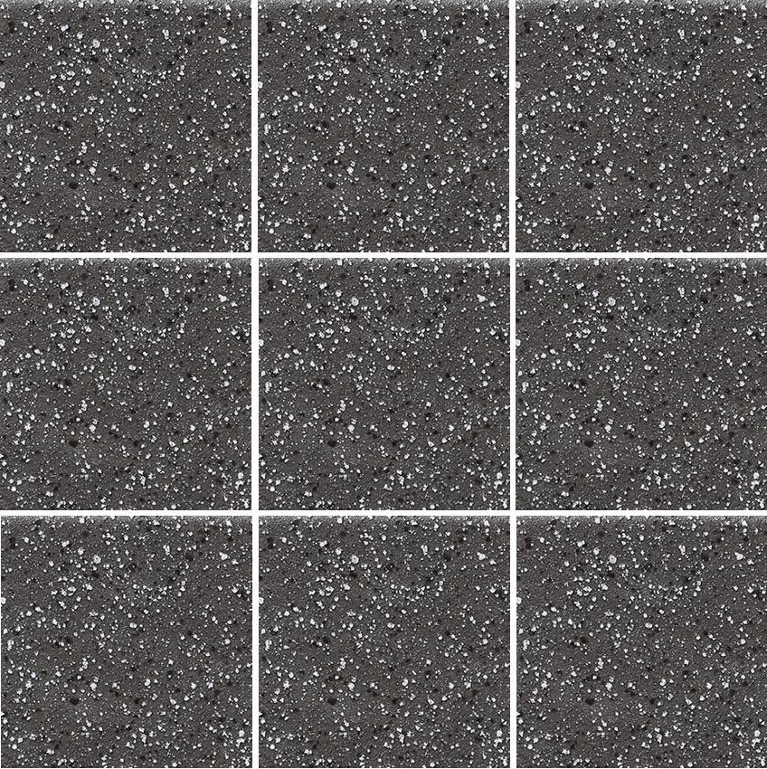 Мозаика Stroeher Secuton R10/A TS 80 anthrazit 8831, цвет чёрный, поверхность матовая, квадрат, 296x296