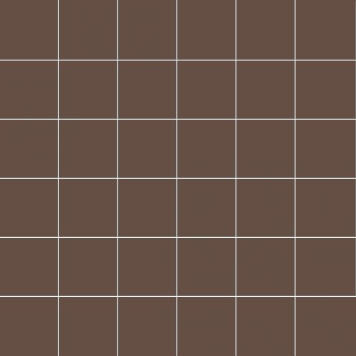 Мозаика Ce.Si Matt Moka Rete 5x5, цвет коричневый, поверхность матовая, квадрат, 300x300