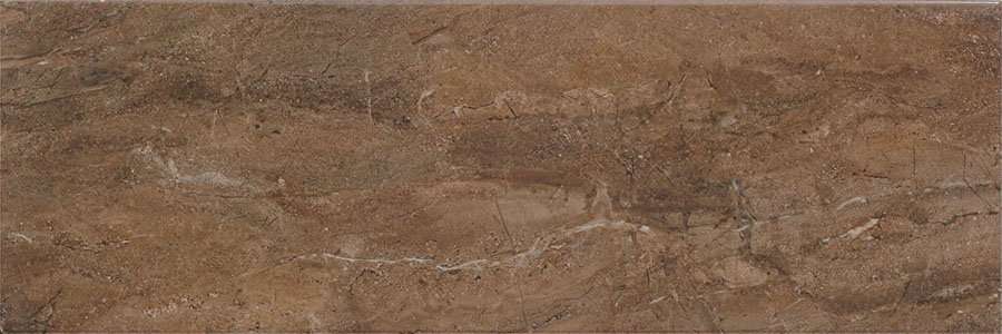 Керамическая плитка Saloni Reale Marron, цвет коричневый, поверхность глянцевая, прямоугольник, 200x600