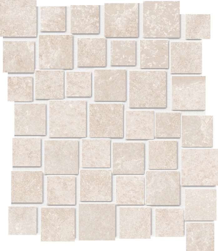 Мозаика Provenza Groove Mosaico Penta Hot White E3GE, цвет белый, поверхность матовая, квадрат, 287x330